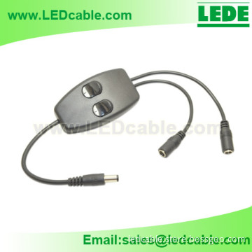 2 Way Inline Switch with DC barrel connector for LED Lighting
